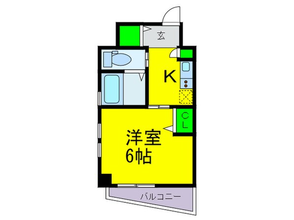 オリエントシティ南堀江Ⅱの物件間取画像